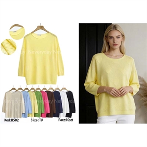 Sweter damski okrągły