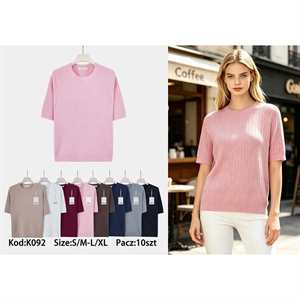Sweter damski z krótkim rękawem  S/M-L/XL