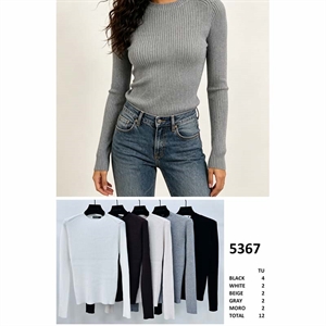 Sweter damski okrągły