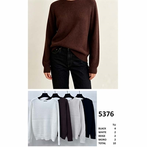 Sweter damski okrągły