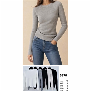 Sweter damski okrągły