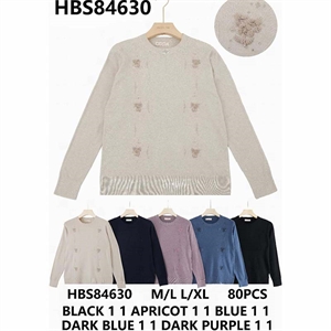 Sweter damski okrągły  M/L-L/XL