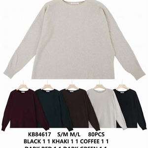 Sweter damski okrągły  S/M-M/L