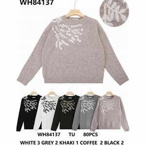 Sweter damski okrągły