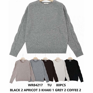 Sweter damski okrągły