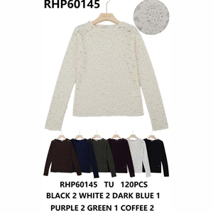Sweter damski okrągły