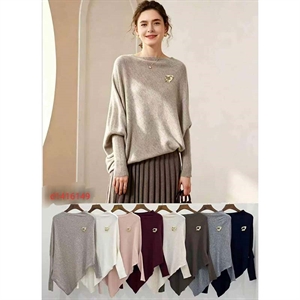 Sweter damski okrągły