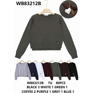 Sweter damski okrągły