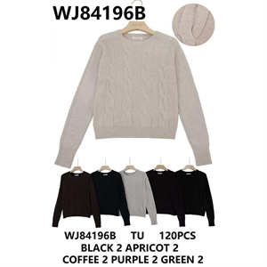Sweter damski okrągły