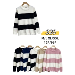 Sweter damski okrągły  M/L-XL/2XL