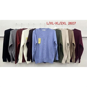 Sweter damski z dekoltem w serek  L/XL-XL/2XL