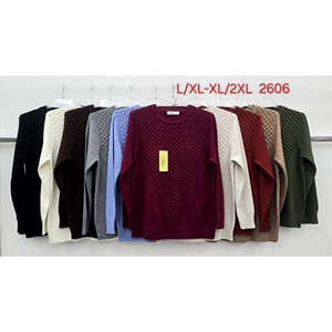 Sweter damski okrągły  L/XL-XL/2XL