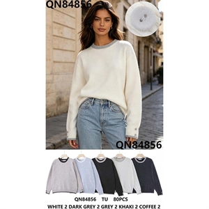 Sweter damski okrągły