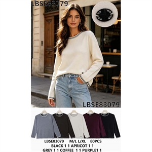 Sweter damski okrągły M/L-L/XL