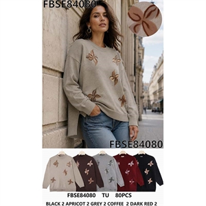 Sweter damski okrągły