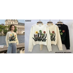 Sweter damski okrągły
