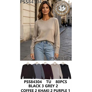 Sweter damski okrągły