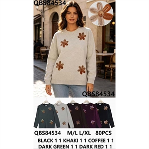 Sweter damski okrągły M/L-L/XL