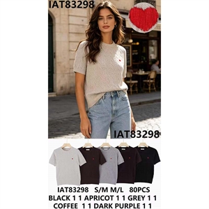 Sweter damski z krótkim rękawem  S/M-M/L