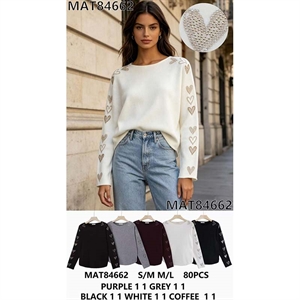 Sweter damski okrągły  S/M-M/L