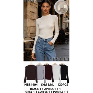 Sweter damski okrągły  S/M-M/L