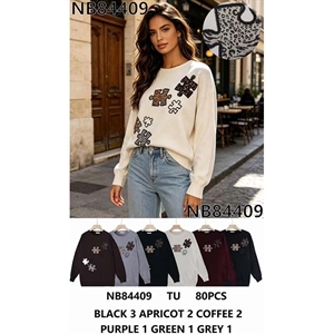 Sweter damski okrągły