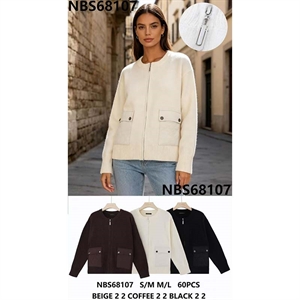 Sweter damski rozpinany na zamek