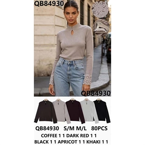 Sweter damski z golfem  S/M-M/L
