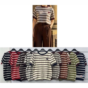 Sweter damski z krótkim rękawem