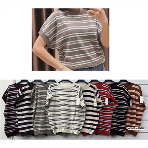 Sweter damski z krótkim rękawem