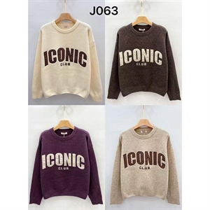 Sweter damski okrągły