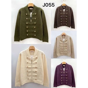 Sweter damski rozpinany na zamek