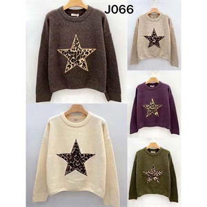 Sweter damski okrągły