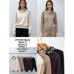 Sweter damski z kołnierzykiem