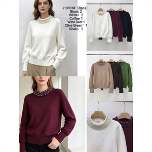 Sweter damski okrągły