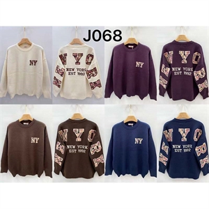 Sweter damski okrągły