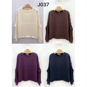 Sweter damski okrągły