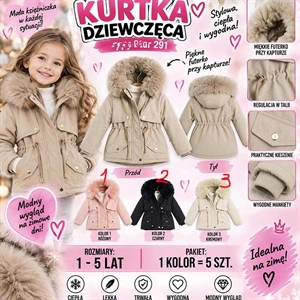 Kurtka dziewczęca  1-5 lat