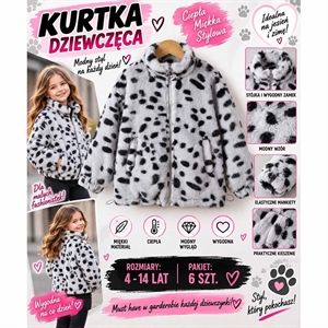 Kurtka dziewczęca  4-14 lat