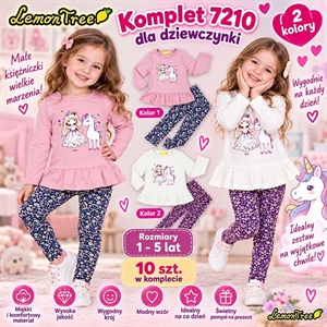 Komplet dziewczęcy  1-5 lat