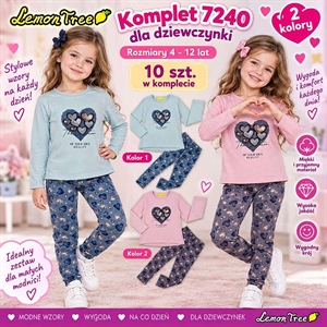 Komplet dziewczęcy  4-12 lat