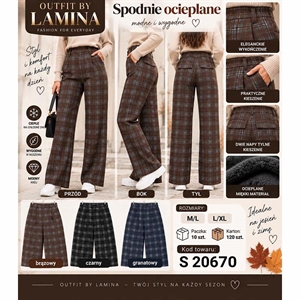 Spodnie damskie ocieplane  M/L-L/XL