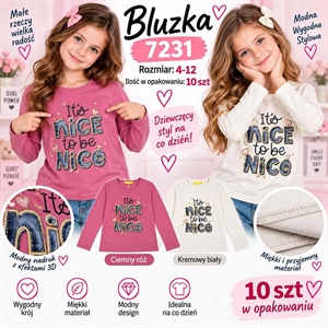 Bluzka dziewczęca  4-12 lat