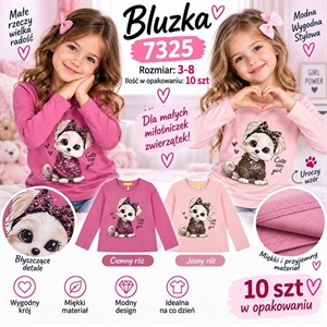Bluzka dziewczęca  3-8 lat