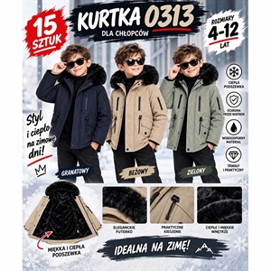 Kurtka chłopięca  4-12 lat