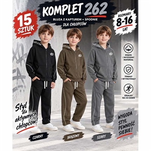 Komplet chłopięcy  8-16 lat