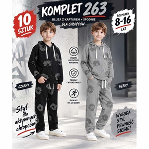 Komplet chłopięcy  8-16 lat