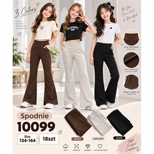 Legginsy dzwony dziewczęce  134-164