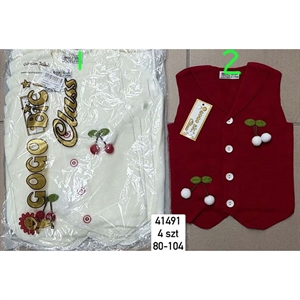 Sweter dziewczęcy  80-104cm