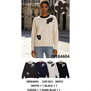 Sweter damski okrągły  S/M-M/L